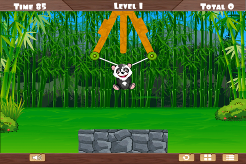 Baby Panda Rope Escape - Fun Bamboo Swing screenshot 3