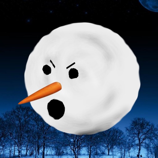 Catch the snowman - a hard game for the winter season icon