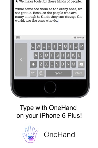 OneHand Keyboard ~ With Autocorrect screenshot 2