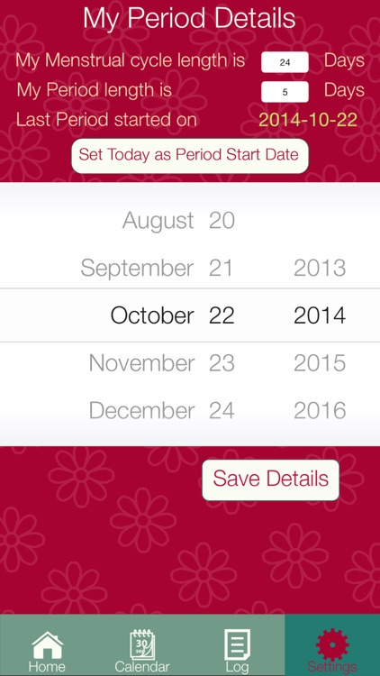 Fertility Diary 2016 - Ovulation & Period Tracker with Pregnancy & Baby Gender Prediction screenshot-4