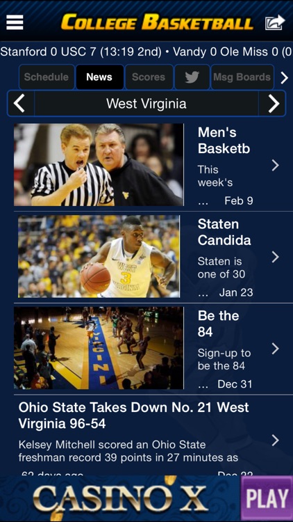 College Basketball Scoreboard