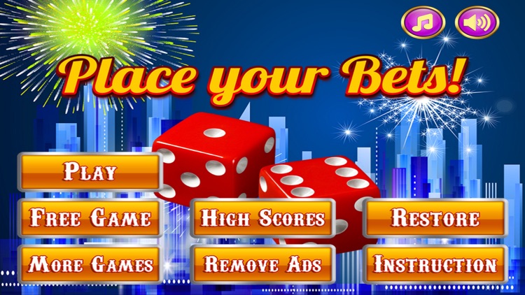 888 Fun Lucky New Years Craps Dice Games in Arena - Win & Play My-vegas Wonderland Casino Pro