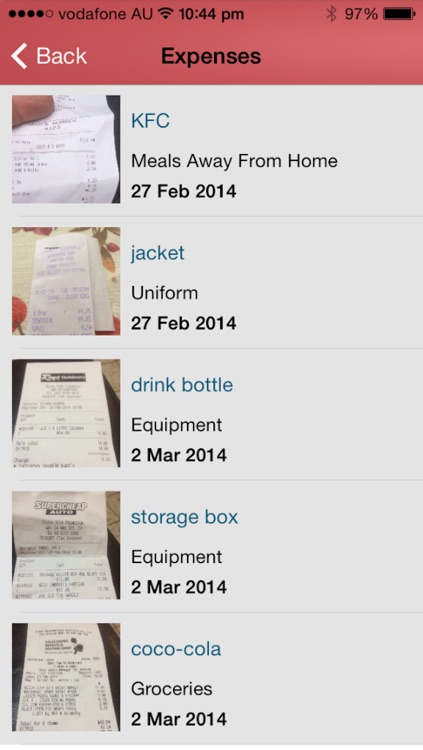 Shoe Box - Tax Receipts app