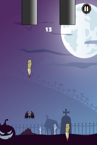 A Vampire Bat Escape Flight FREE - The Flying Monsters Midnight Race screenshot 2
