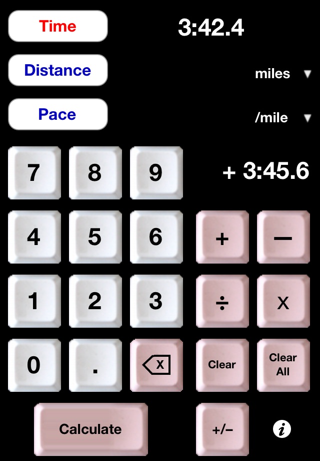 Athlete's Calculator screenshot 2