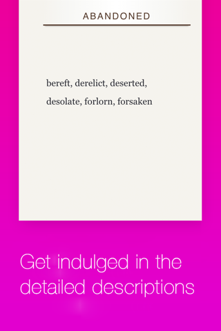 Roget's Unabridged Thesaurus screenshot 2