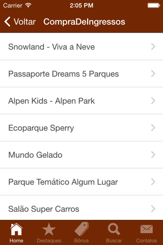 Compra De Ingressos screenshot 2