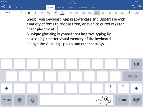 Ghost Keys Keyboard - Typing Tutor screenshot 2