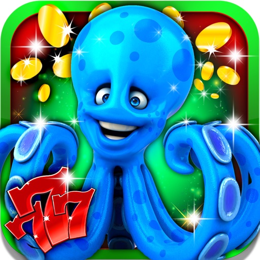 Octopus Kingdom Garden Slots: Free daily coins and bonuses on the golden sands icon