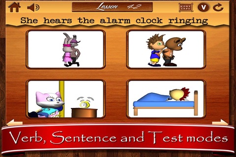 Verbs for Kids - Part 1-Free Animated English Language Learning Lessons for Children to Learn the Most Important Verbs & Play screenshot 2
