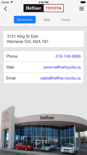 Heffner Toyota Kitchener Waterloo Car Dealer On The App Store