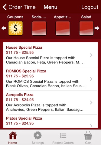 Romio's Pizza screenshot 3