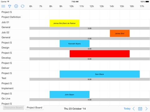 Timewax Planbord screenshot 2