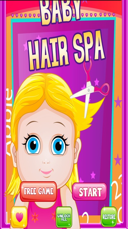 Cute Baby Hair Salon FREE- Super fun beauty dress up game for girls