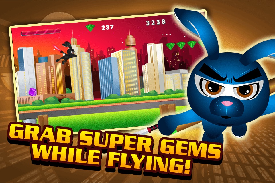 A Mini Ninja Rabbit Race Jump Kick Fun Run Game For Kids screenshot 2