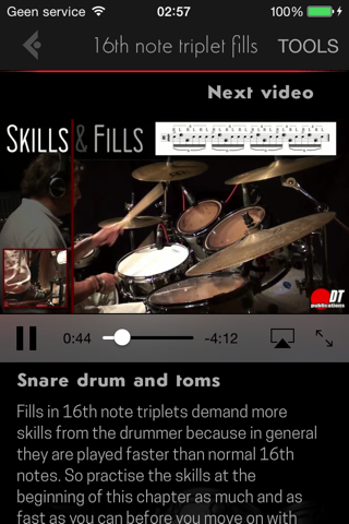 Drum fills video lessons - Skills & Fills screenshot 2