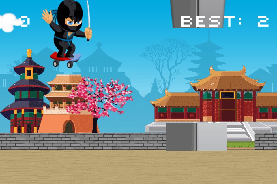Jumpy Skateboard Ninja- The Royale Sword Hero Dude Drive Adventure screenshot 3