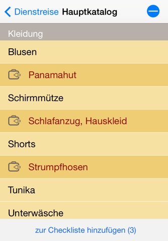 Suitcase things checklist screenshot 3