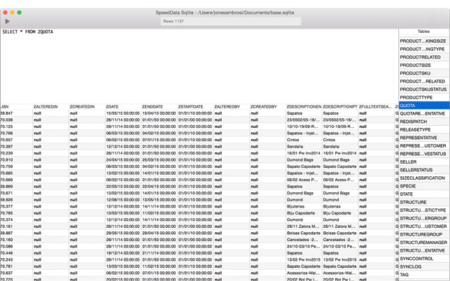 SpeedData Sqlite