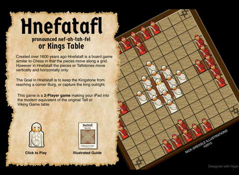 Hnefatafl 2 Player Board Game на iPad