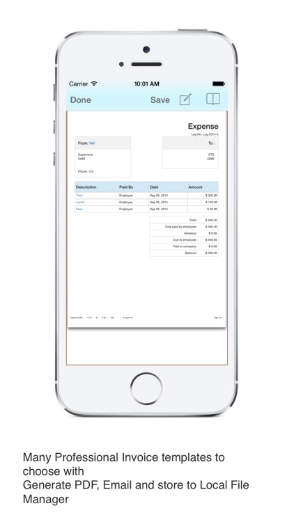 Business Expense Tracker Pro : for time, mileage invoice screenshot-3