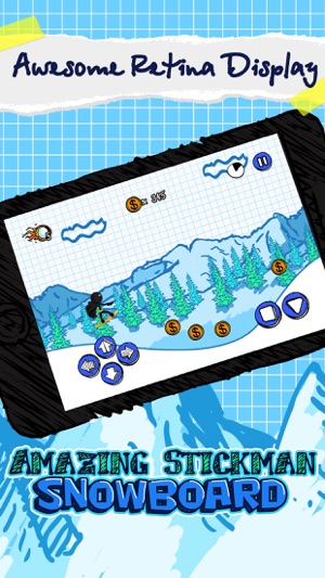 Amazing Stickman Snowboard(圖1)-速報App