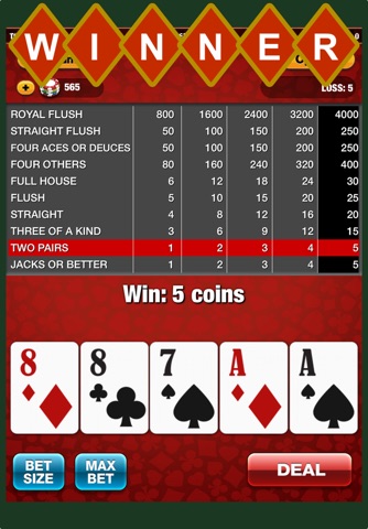 A Poker World Video Game (Not Texas Holdem) Casino Series Games screenshot 2