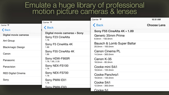 D•View : Digital Viewfinder for Cinematography(圖2)-速報App