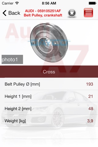 AutoParts Audi A7 screenshot 2