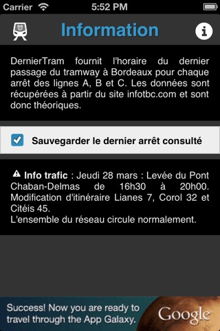 DernierTram Bordeaux screenshot 3