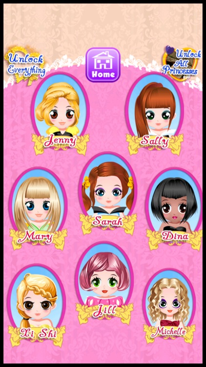 A Princess Hair & Nail Salon - little fashion spa & wedding makeover games for kids