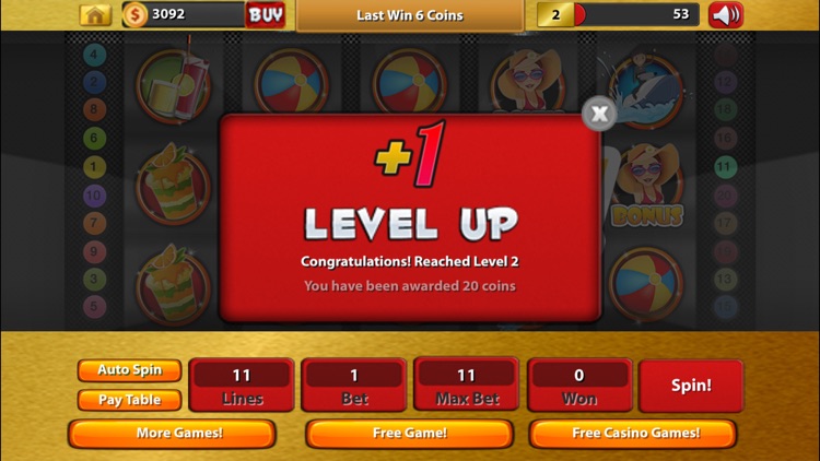 "Realistic Vegas Slot Machine - Free Coins Bonus Penny Slots" screenshot-3