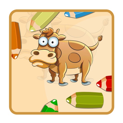 Barn Animals Coloring Book for Kids iOS App