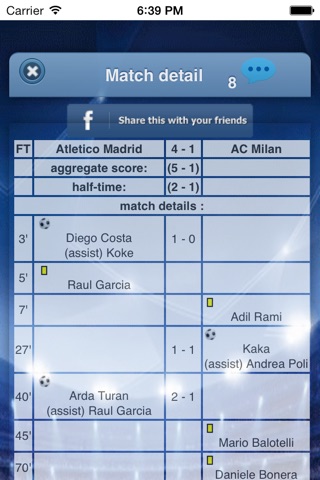 Football Livescore - live results of soccer screenshot 3