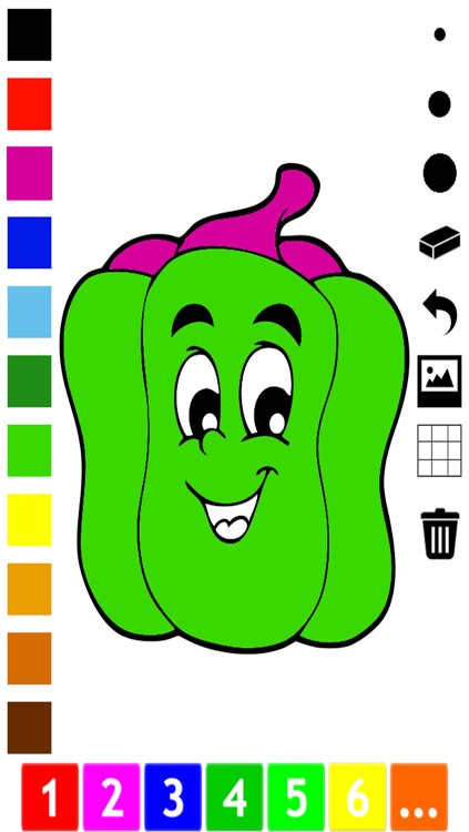 A Vegetable Coloring Book for Children: Learn to color the world of food, fruits and vegetables screenshot-4