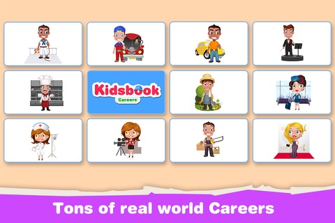 KidsBook: Different Careers - Interactive HD Flash Card Game Design for Kids screenshot 3