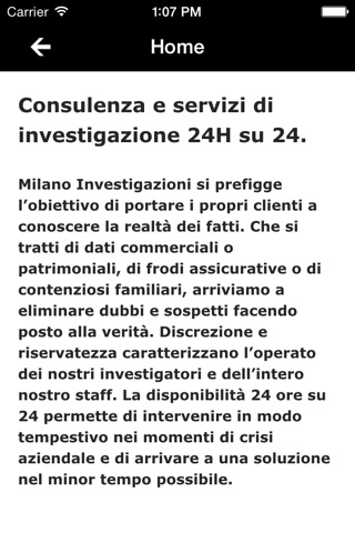 Milano investigazioni screenshot 2