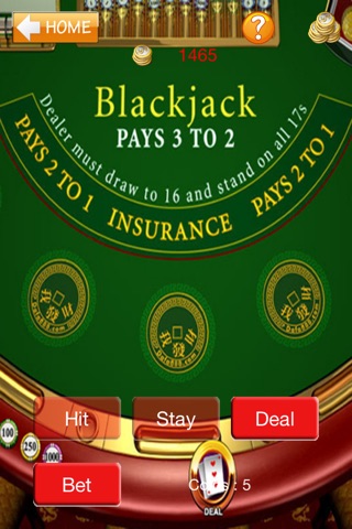 Blackjack 21 Free - Pontoon Black Jack Fortune Edition screenshot 4