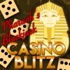 Pharaohs Blackjack Casino Blitz with Party Roll Craps and Big Wheel Double Jackpots!