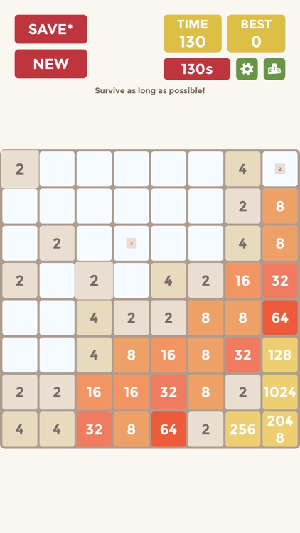 2048 9x9 - Number puzzle game with Classic and Time Survival mode