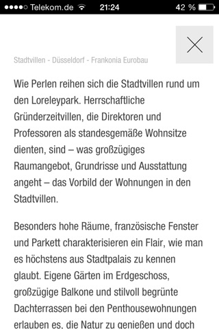 Heinrich Heine Gärten - Düsseldorf for iPhone screenshot 3