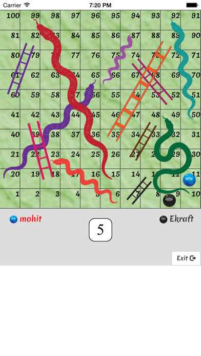 Snakes And Ladders Board Gameのおすすめ画像1