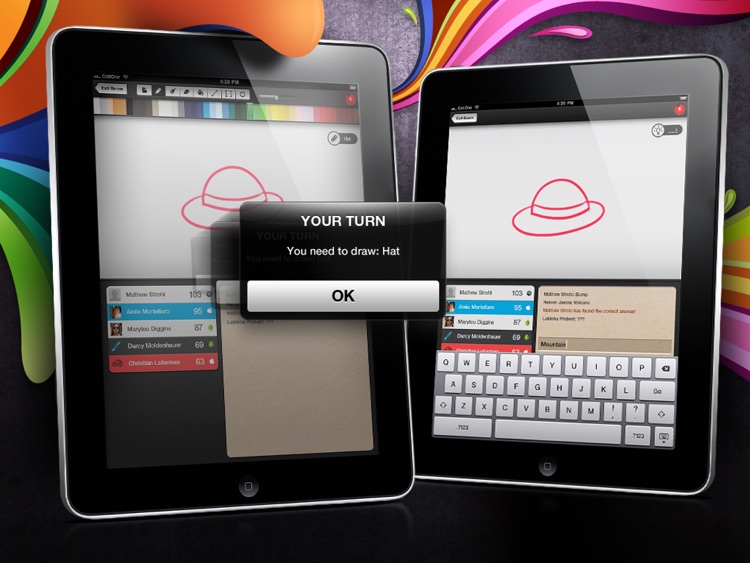 Sketch W Friends - Multiplayer Drawing and Guessing Games for iPad