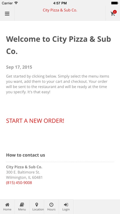 City Pizza & Sub Co. Online Ordering