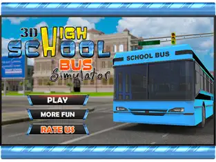 Screenshot 1 Escuela Secundaria 3D Bus Simulator - El conductor del autobús y la simulación de conducción y aventura aparcamiento juego loco iphone