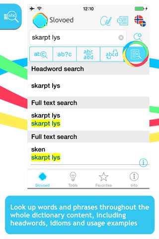 Swedish <-> Norwegian Slovoed Compact dictionary screenshot 2