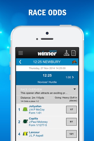 Winner Horse Racing - Sports Betting, Live Odds, Bets, Tips screenshot 4