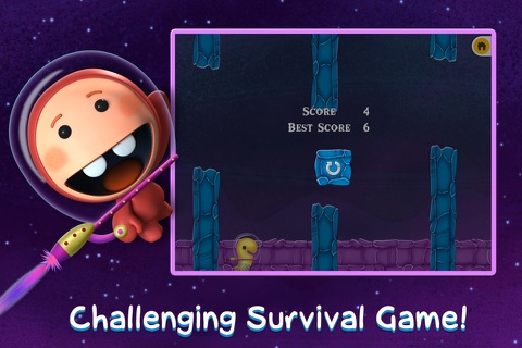 Flappy Alien Hops - Challenging Survival Game screenshot 4
