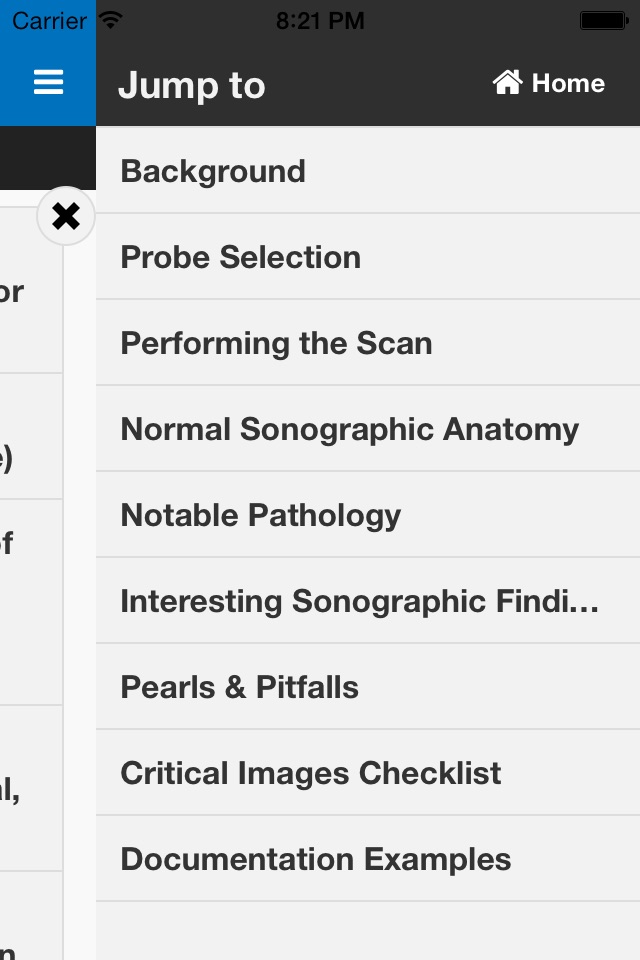 SonoSupport: a clinical emergency medicine and critical care ultrasound reference tool screenshot 4