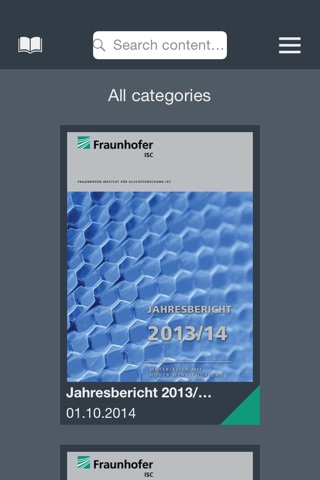 Fraunhofer ISC – Annual Report screenshot 2